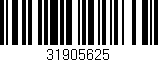 Código de barras (EAN, GTIN, SKU, ISBN): '31905625'