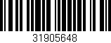 Código de barras (EAN, GTIN, SKU, ISBN): '31905648'