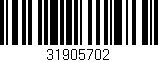 Código de barras (EAN, GTIN, SKU, ISBN): '31905702'