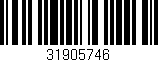 Código de barras (EAN, GTIN, SKU, ISBN): '31905746'