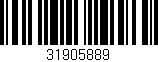Código de barras (EAN, GTIN, SKU, ISBN): '31905889'