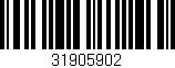 Código de barras (EAN, GTIN, SKU, ISBN): '31905902'