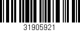 Código de barras (EAN, GTIN, SKU, ISBN): '31905921'