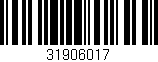 Código de barras (EAN, GTIN, SKU, ISBN): '31906017'