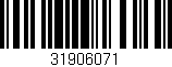 Código de barras (EAN, GTIN, SKU, ISBN): '31906071'