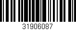 Código de barras (EAN, GTIN, SKU, ISBN): '31906087'