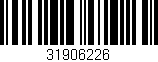 Código de barras (EAN, GTIN, SKU, ISBN): '31906226'