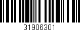 Código de barras (EAN, GTIN, SKU, ISBN): '31906301'