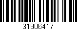 Código de barras (EAN, GTIN, SKU, ISBN): '31906417'