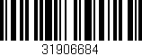 Código de barras (EAN, GTIN, SKU, ISBN): '31906684'