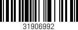 Código de barras (EAN, GTIN, SKU, ISBN): '31906992'