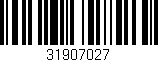 Código de barras (EAN, GTIN, SKU, ISBN): '31907027'