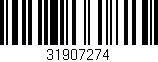 Código de barras (EAN, GTIN, SKU, ISBN): '31907274'