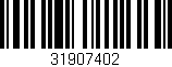 Código de barras (EAN, GTIN, SKU, ISBN): '31907402'