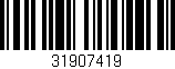 Código de barras (EAN, GTIN, SKU, ISBN): '31907419'