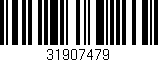 Código de barras (EAN, GTIN, SKU, ISBN): '31907479'