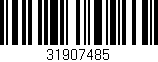 Código de barras (EAN, GTIN, SKU, ISBN): '31907485'