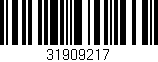 Código de barras (EAN, GTIN, SKU, ISBN): '31909217'