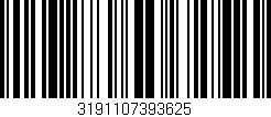 Código de barras (EAN, GTIN, SKU, ISBN): '3191107393625'