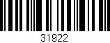 Código de barras (EAN, GTIN, SKU, ISBN): '31922'