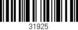 Código de barras (EAN, GTIN, SKU, ISBN): '31925'
