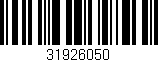 Código de barras (EAN, GTIN, SKU, ISBN): '31926050'