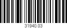 Código de barras (EAN, GTIN, SKU, ISBN): '31940.03'