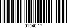 Código de barras (EAN, GTIN, SKU, ISBN): '31940.17'