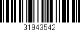 Código de barras (EAN, GTIN, SKU, ISBN): '31943542'