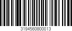 Código de barras (EAN, GTIN, SKU, ISBN): '3194560800013'