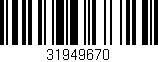 Código de barras (EAN, GTIN, SKU, ISBN): '31949670'