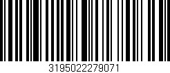 Código de barras (EAN, GTIN, SKU, ISBN): '3195022279071'