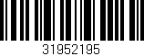 Código de barras (EAN, GTIN, SKU, ISBN): '31952195'