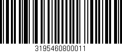 Código de barras (EAN, GTIN, SKU, ISBN): '3195460800011'
