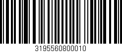 Código de barras (EAN, GTIN, SKU, ISBN): '3195560800010'