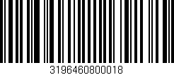 Código de barras (EAN, GTIN, SKU, ISBN): '3196460800018'