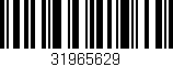 Código de barras (EAN, GTIN, SKU, ISBN): '31965629'
