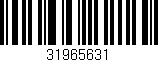 Código de barras (EAN, GTIN, SKU, ISBN): '31965631'