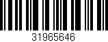 Código de barras (EAN, GTIN, SKU, ISBN): '31965646'