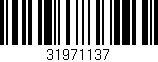 Código de barras (EAN, GTIN, SKU, ISBN): '31971137'