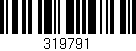Código de barras (EAN, GTIN, SKU, ISBN): '319791'