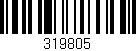 Código de barras (EAN, GTIN, SKU, ISBN): '319805'