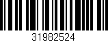Código de barras (EAN, GTIN, SKU, ISBN): '31982524'