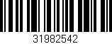 Código de barras (EAN, GTIN, SKU, ISBN): '31982542'
