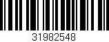 Código de barras (EAN, GTIN, SKU, ISBN): '31982548'