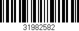 Código de barras (EAN, GTIN, SKU, ISBN): '31982582'
