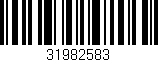 Código de barras (EAN, GTIN, SKU, ISBN): '31982583'