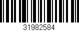 Código de barras (EAN, GTIN, SKU, ISBN): '31982584'
