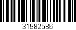 Código de barras (EAN, GTIN, SKU, ISBN): '31982586'