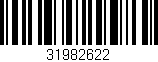 Código de barras (EAN, GTIN, SKU, ISBN): '31982622'